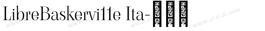 LibreBaskervi11e Ita字体转换